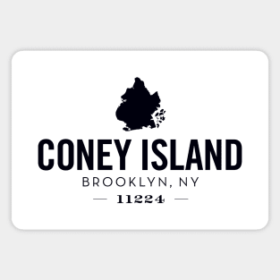 Coney Island (black) Magnet